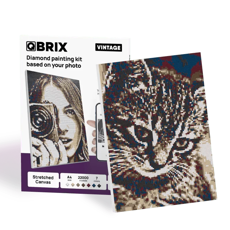 QBRIX A4 Vintage Personalised Diamond painting mosaic art