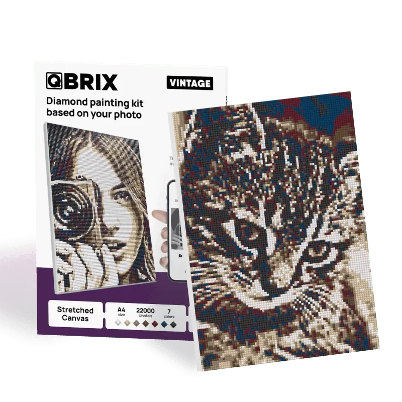 QBRIX A4 Vintage Personalised Diamond painting mosaic art