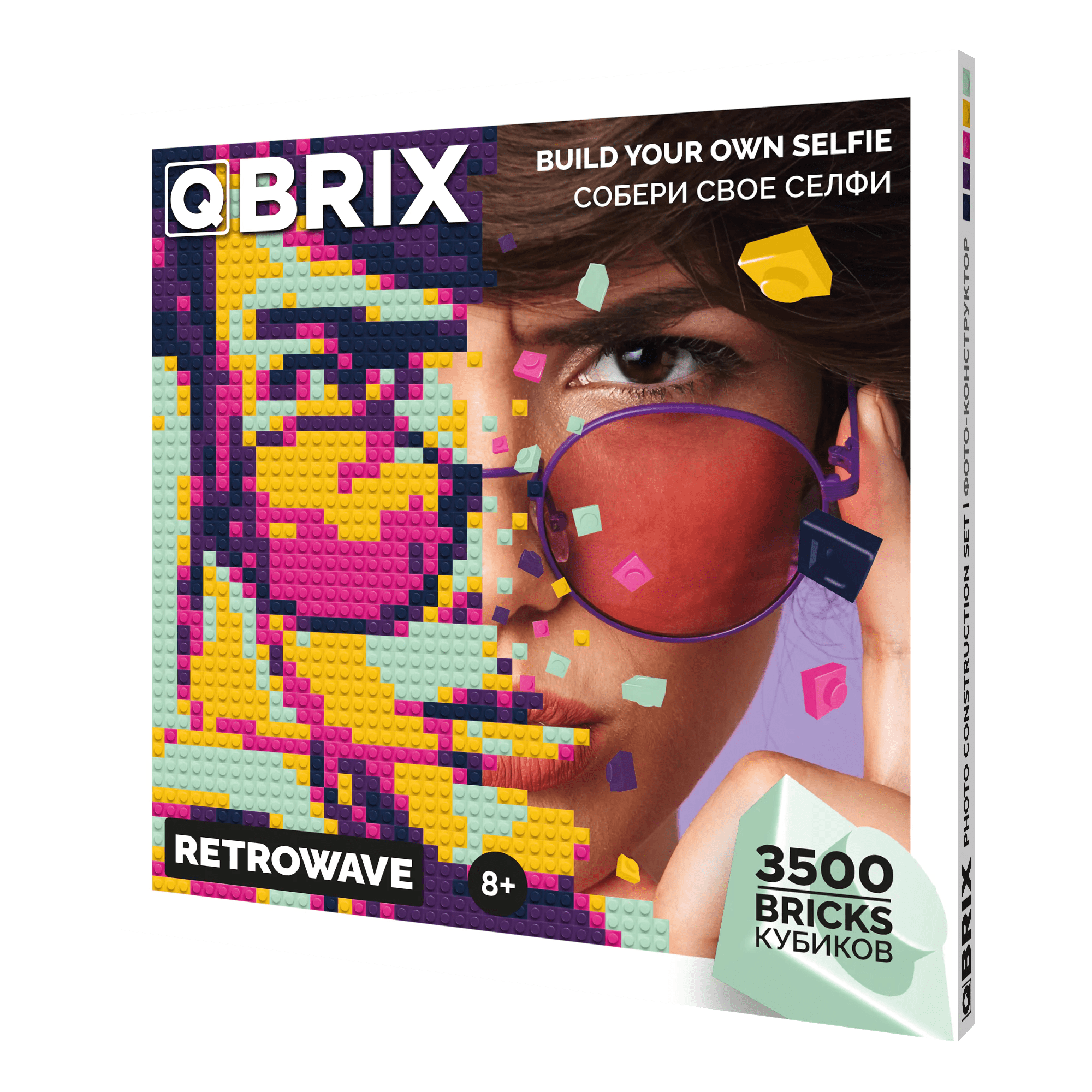 Qbrix RetroWave Photo Construction Set - StringArt.lv