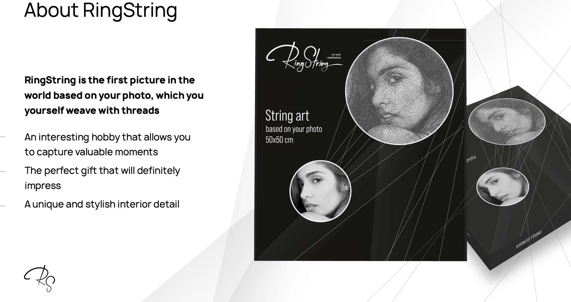 How RingString art kit Transforms Your Photos to string art masterpiece