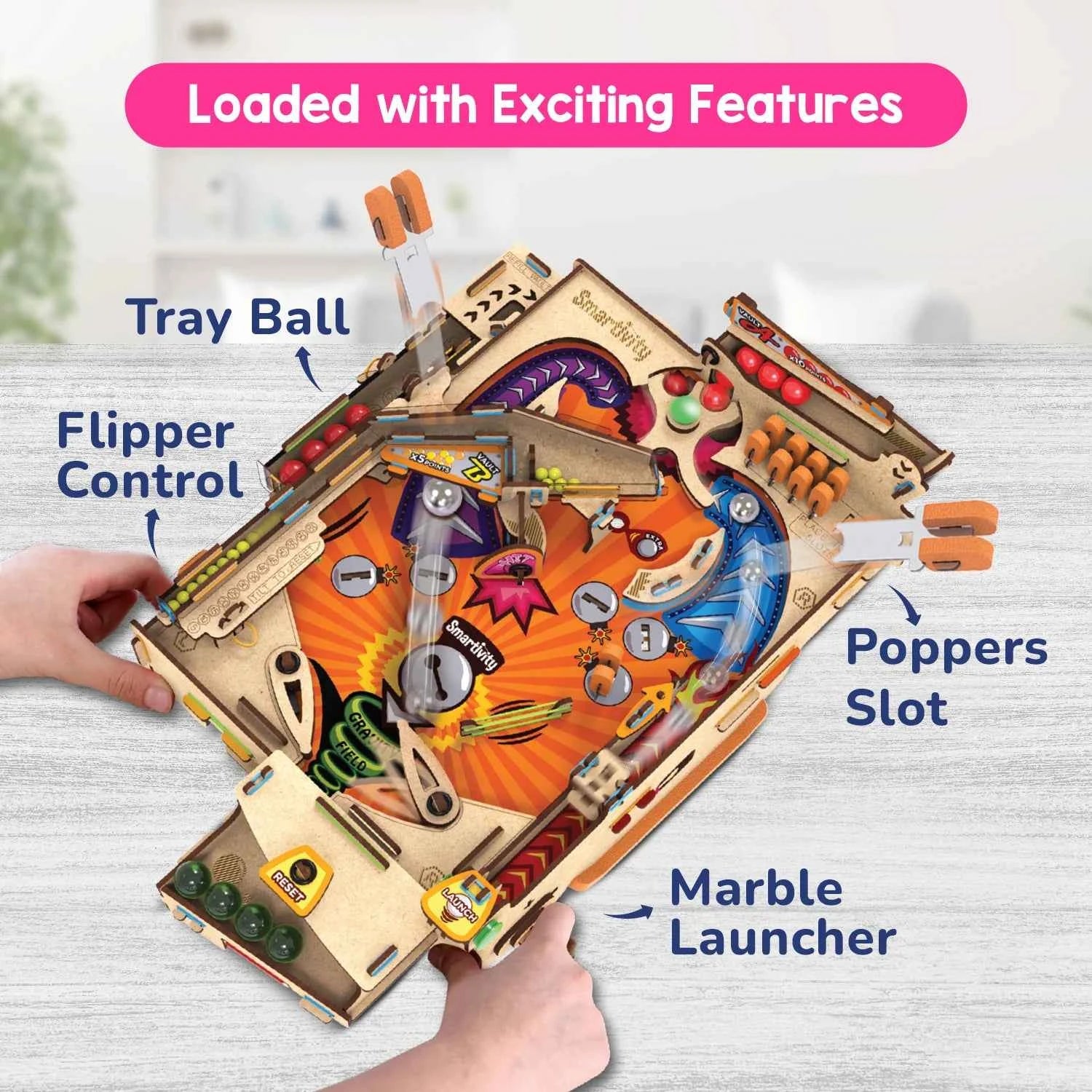 Pinball Machine | Build-It-Yourself STEAM Kit | 8 + Years