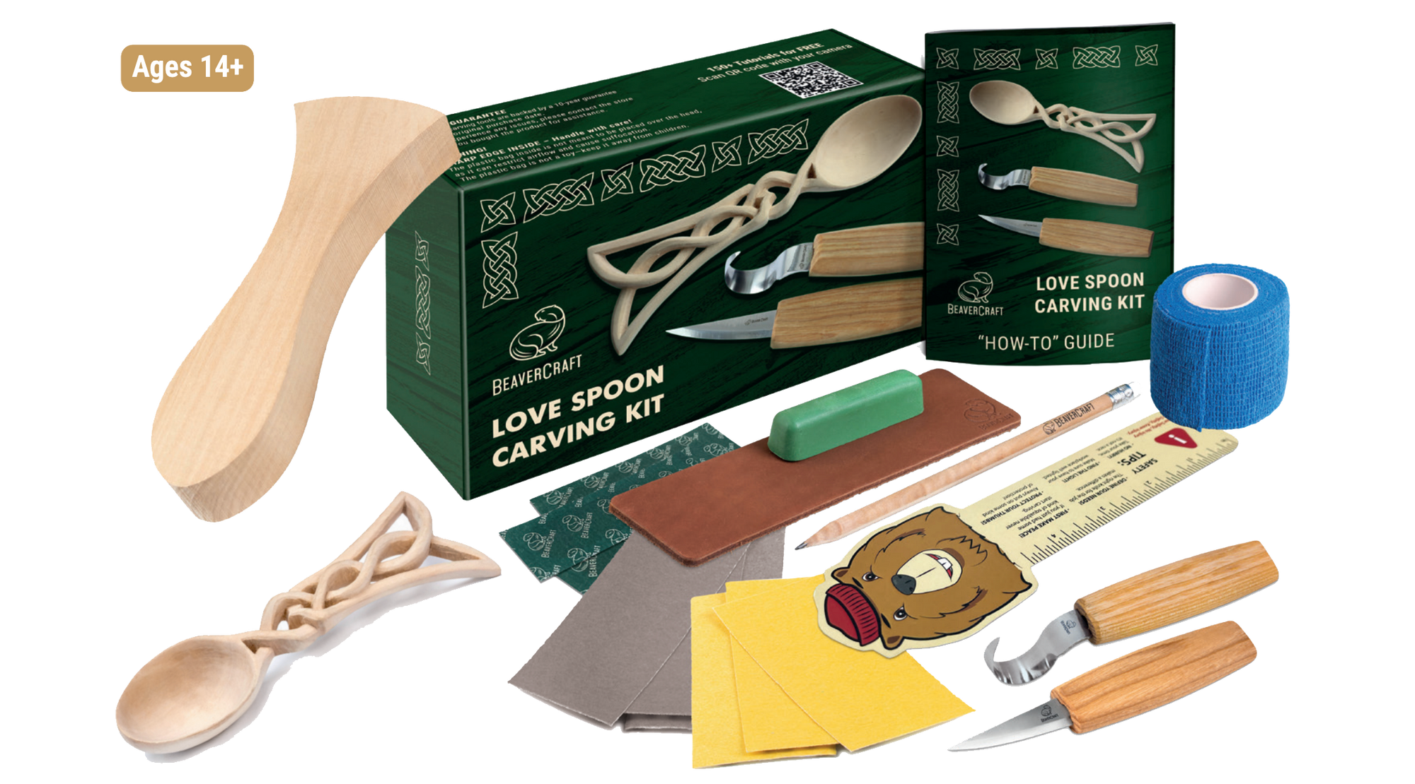 Celtycki zestaw do rzeźbienia łyżki