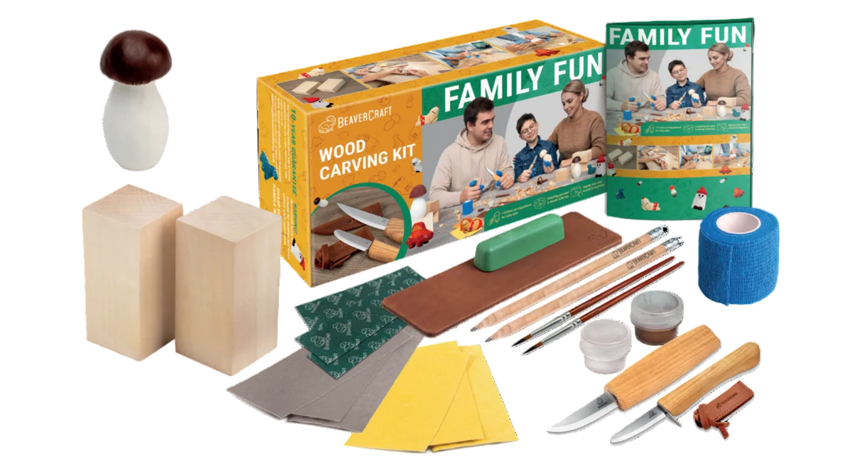 Family Fun Kit – Mushroom Carving Kit