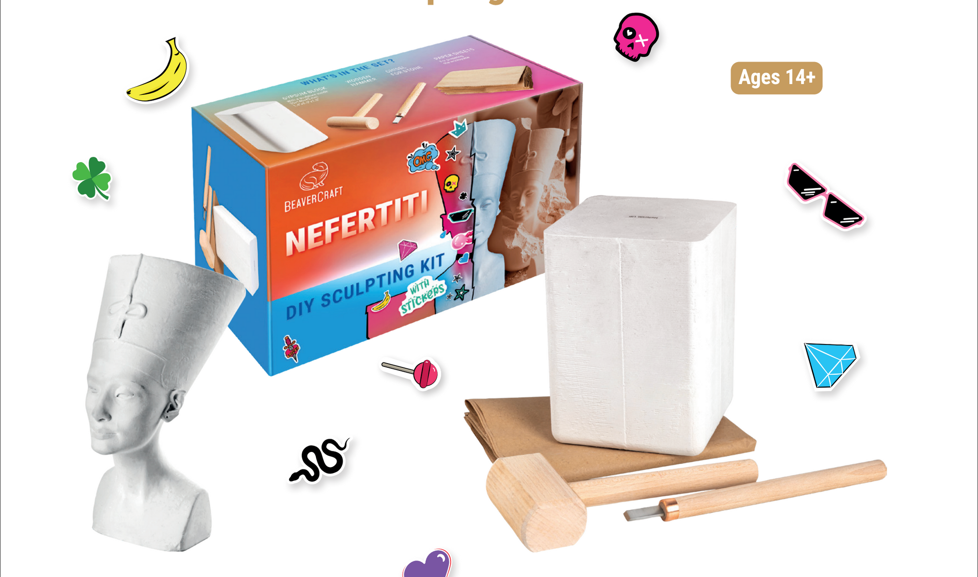 DIY skulptūros rinkinys „Nefertiti“