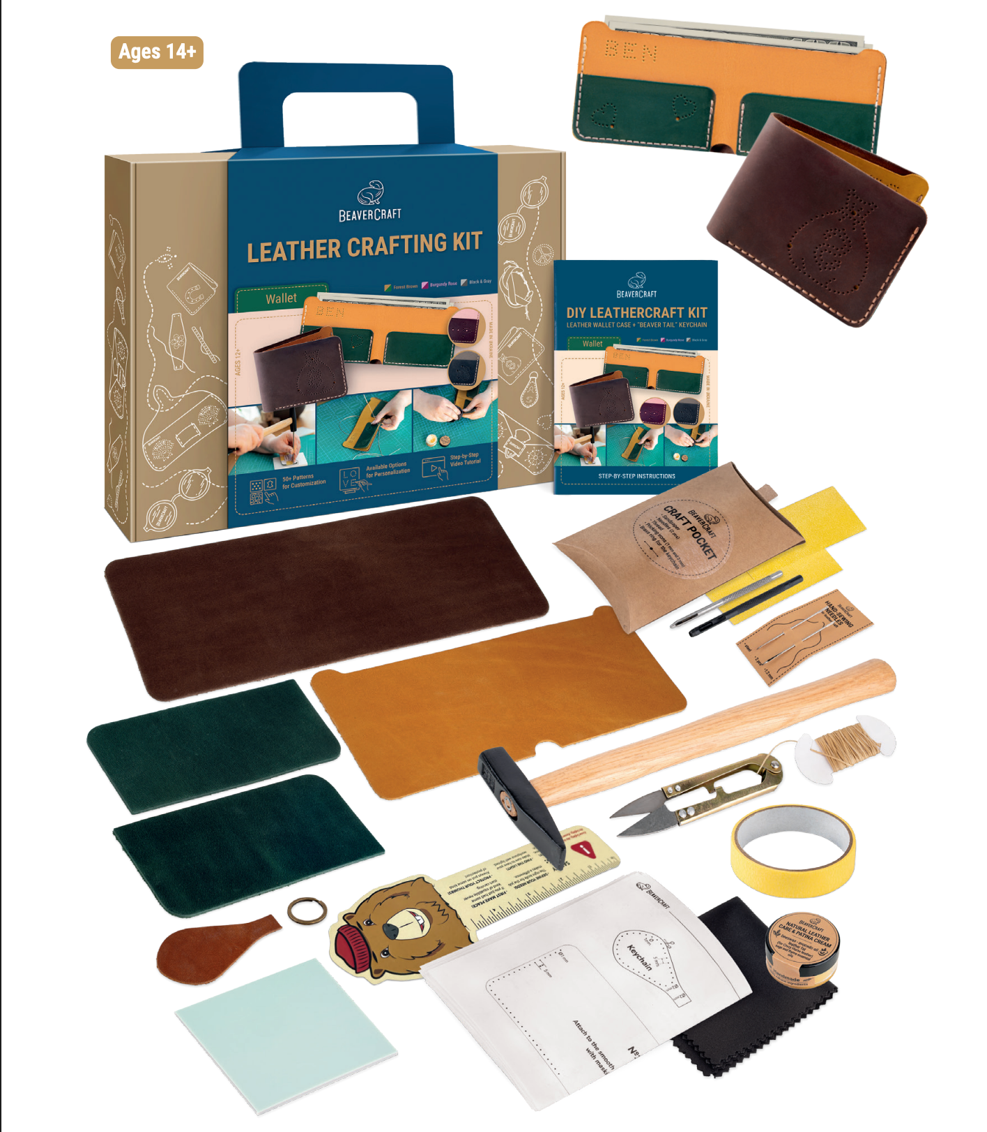 Kit de trabajo en cuero “Cartera”