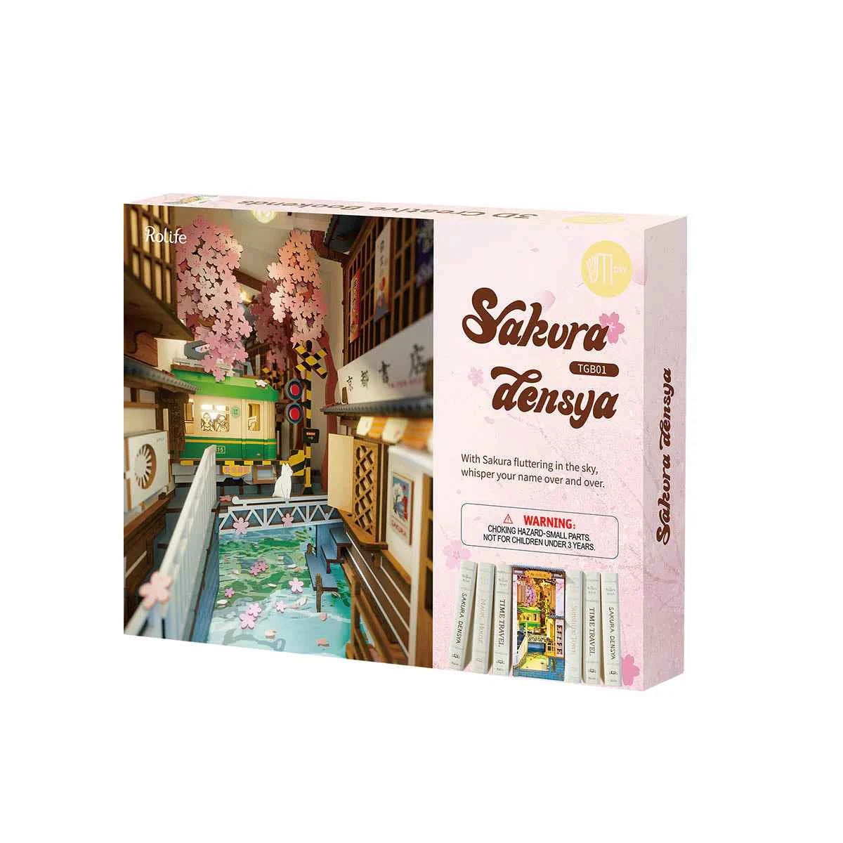 Sakura Densya DIY Book Nook Shelf Insert Kit Rolife