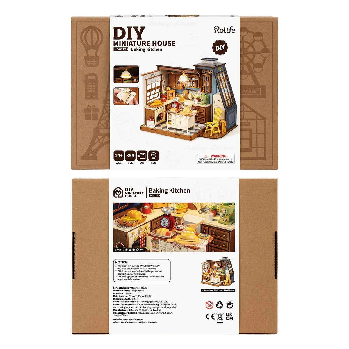 Baking Kitchen DIY Miniature House Rolife