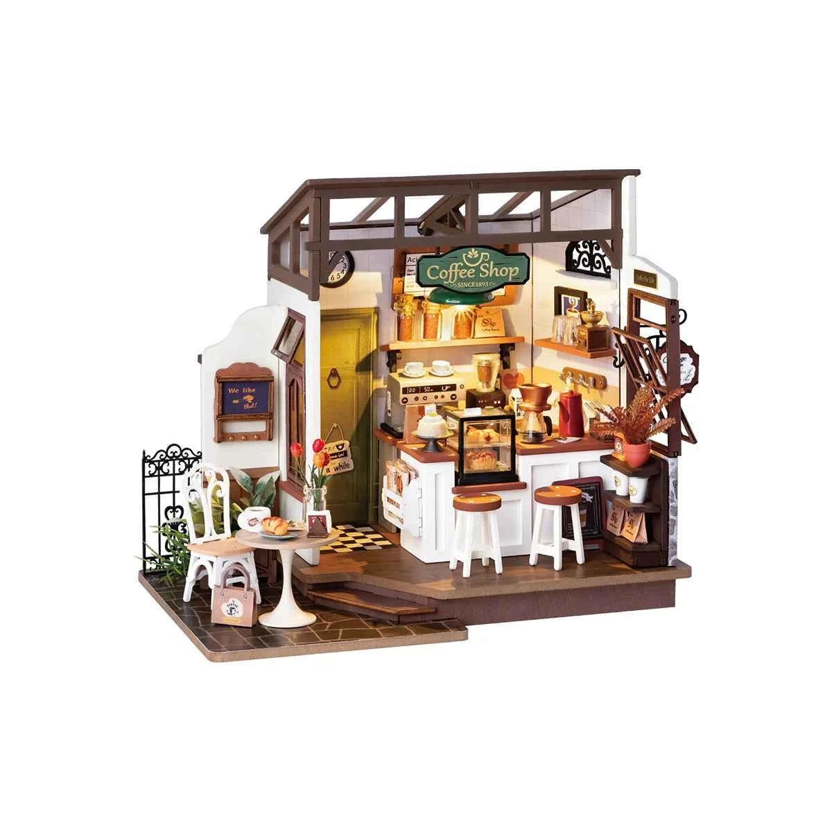 Slow Life Café Miniature House kit Rolife