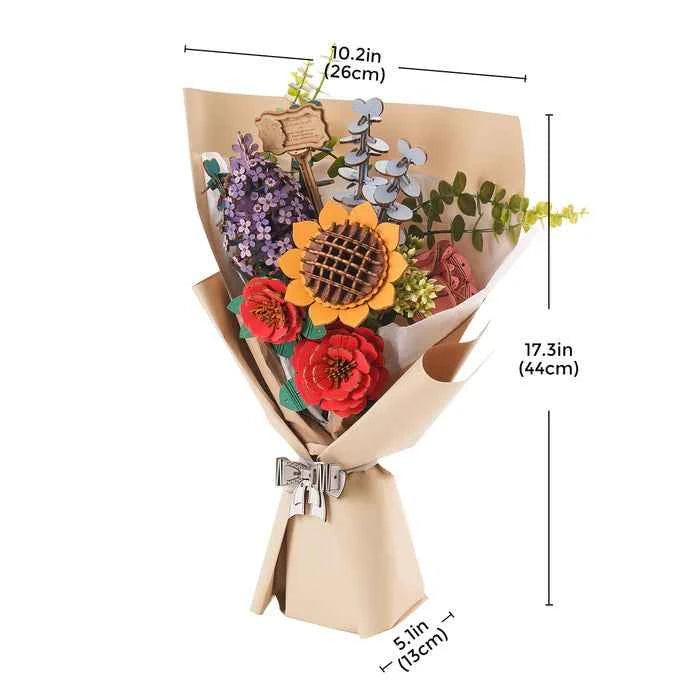 Wooden Flower Bouquet - RoWood DIY
