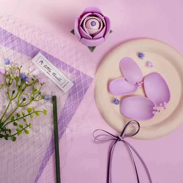 Purple Rose DIY Bouquet 3D Puzzle
