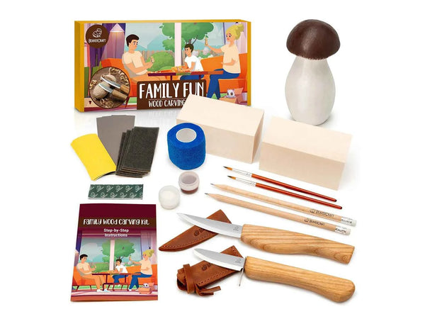 Family Fun Kit – Mushroom Carving Kit