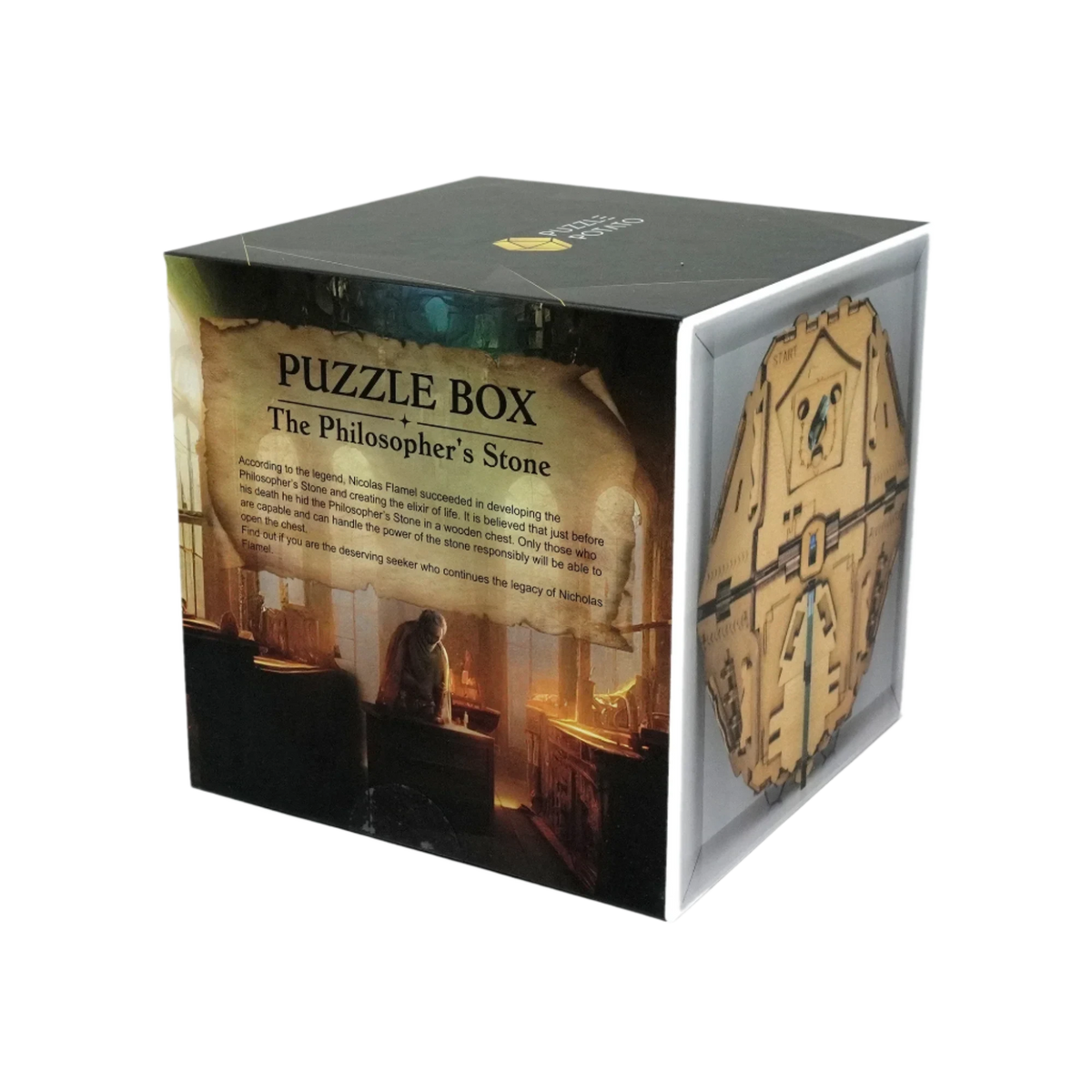 Philosopher's Stone Escape Room Game Puzzle Box for Thrilling Adventure
