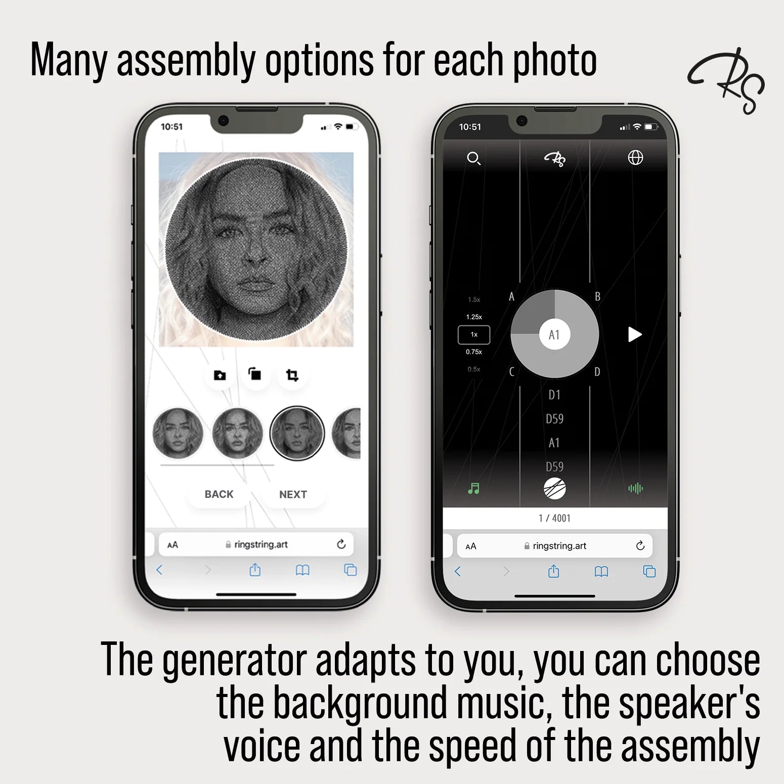 RingString - String art kit based on your photo