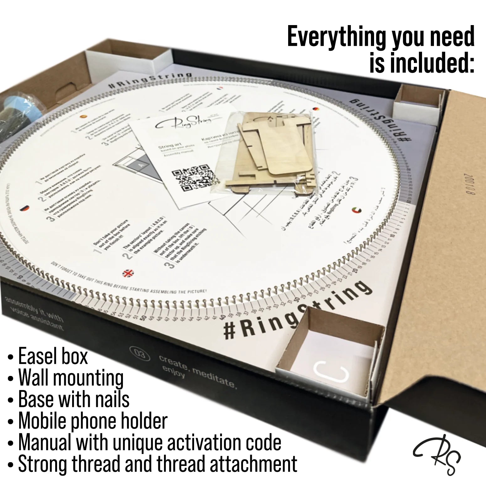 RingString - String art kit based on your photo