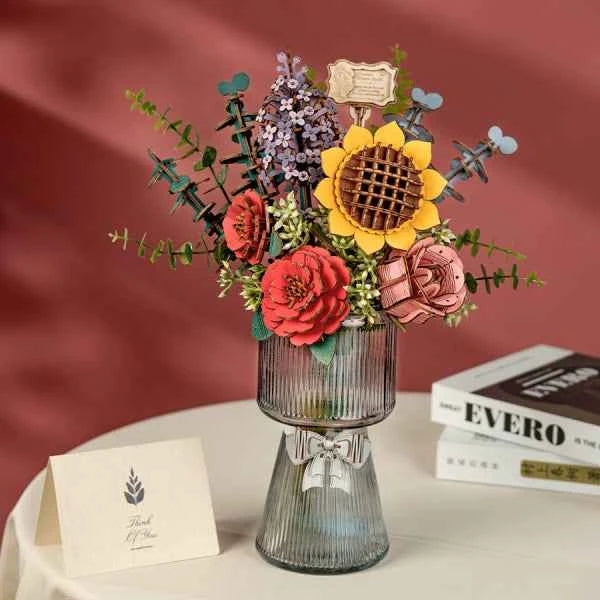 Wooden Flower Bouquet - RoWood DIY