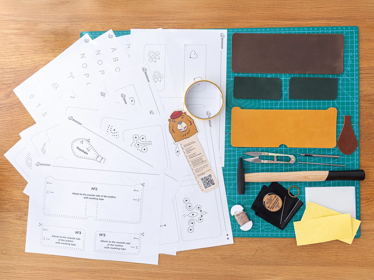 Kit de trabajo en cuero “Cartera”