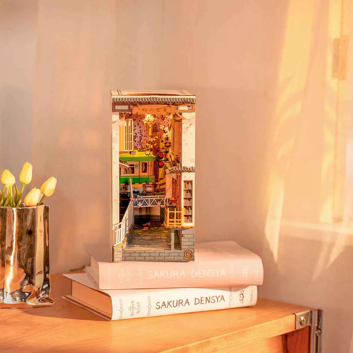 Sakura Densya DIY Book Nook Shelf Insert Kit Rolife