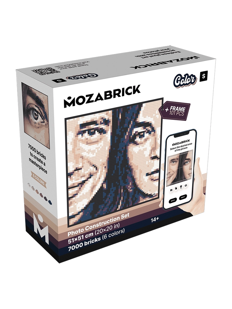 Mozabrick Color S – Farbiges Fotomosaik aus deinem Foto
