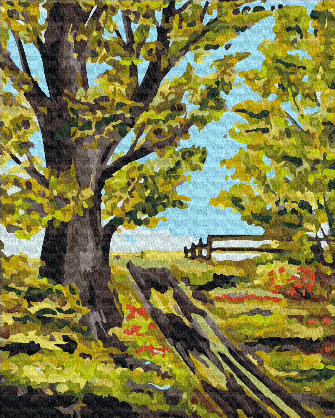 Painting by numbers Old oak tree © Bona (BS53960)