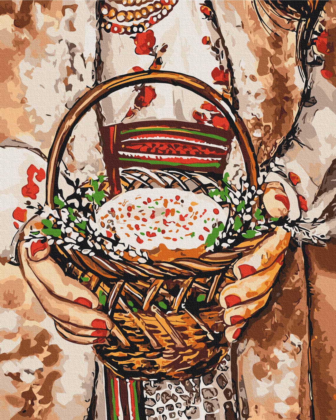 Painting by numbers Family traditions © Karina Zimina (BS53949)