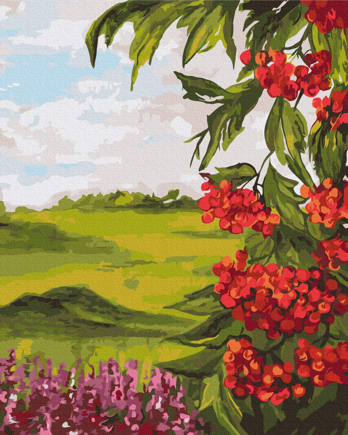 Painting by numbers Field viburnum © Bona (BS53959)