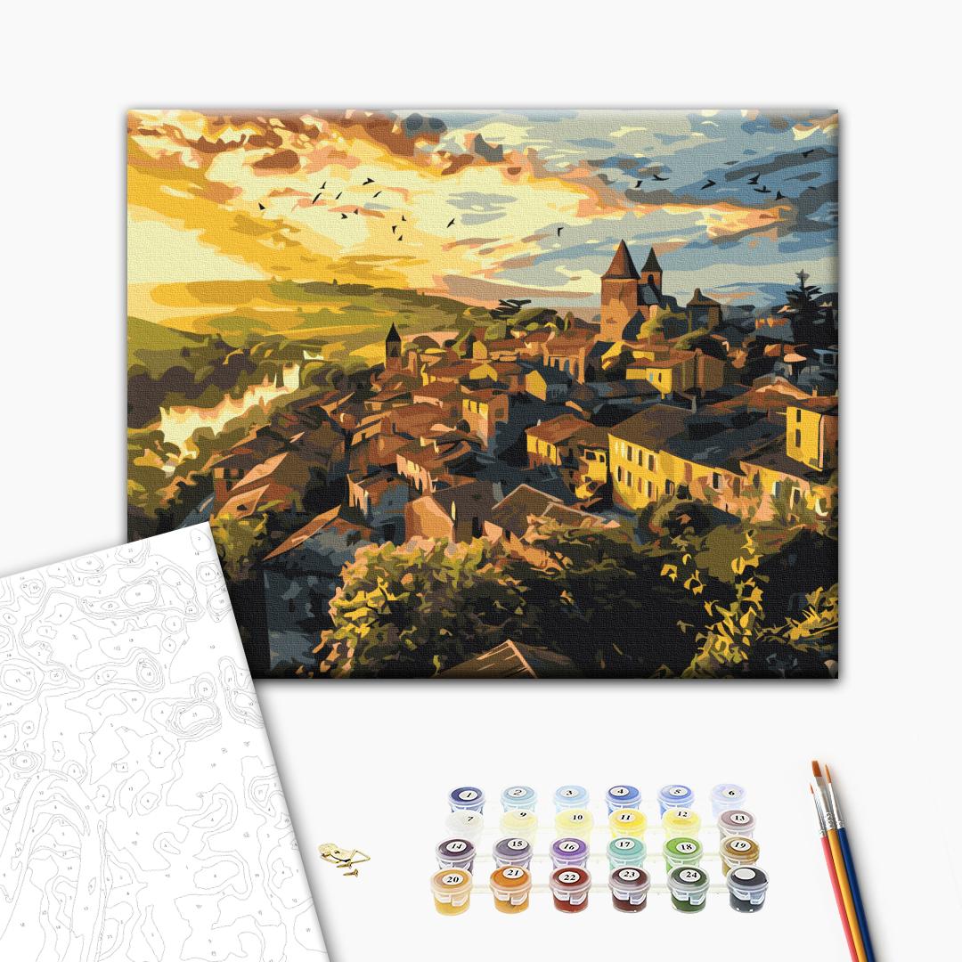 Painting by numbers Birds above the spires (BS53966)