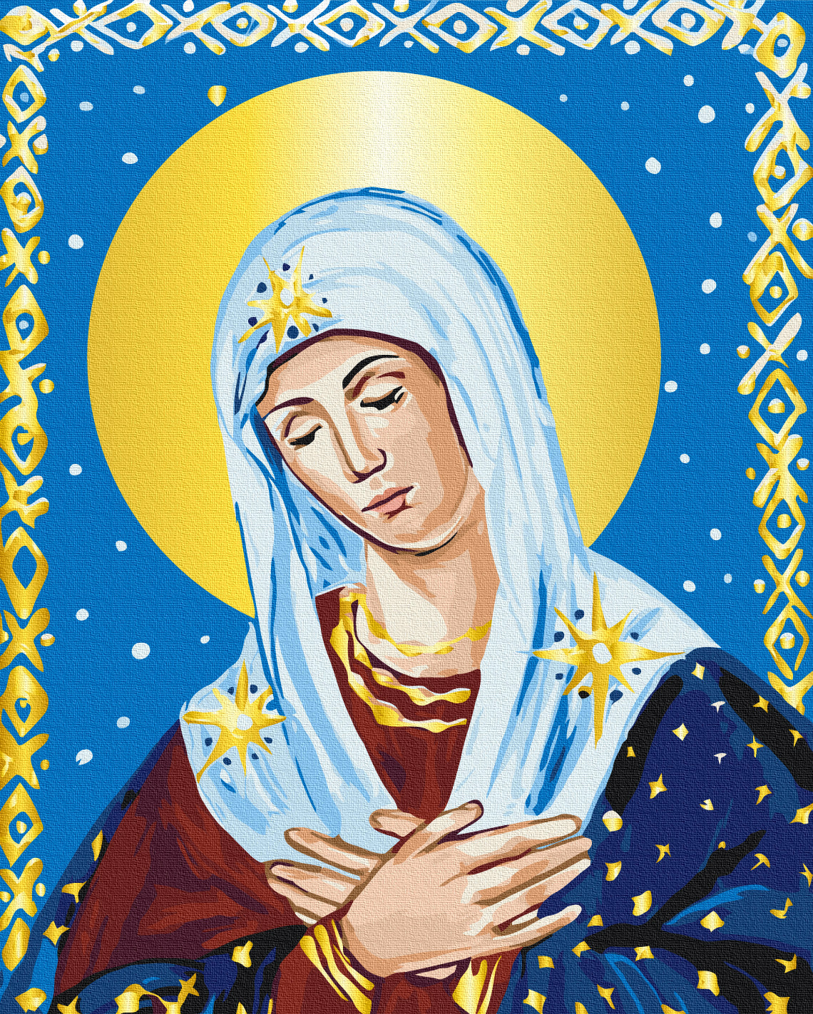 Painting by numbers Prayer of the heart © Karina Zimina (BS53970)