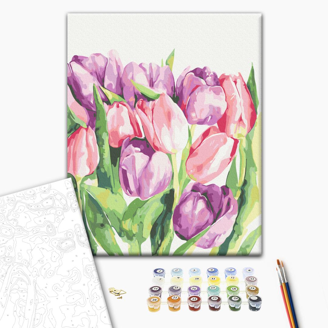 Painting by numbers Morning tulips © Karolina Bundash (BS53939)