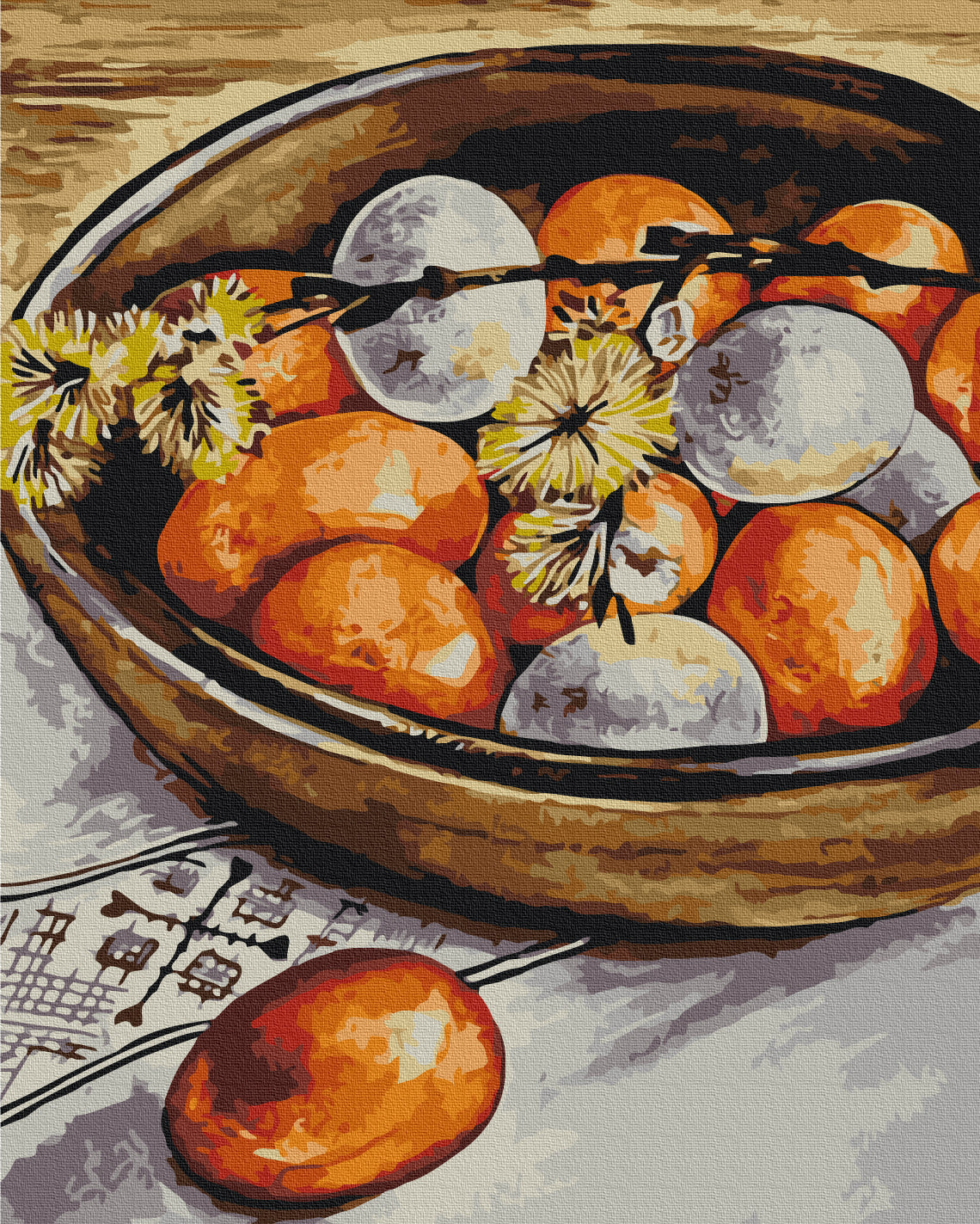 Painting by numbers Easter eggs and willow © Karina Zimina (BS53950)
