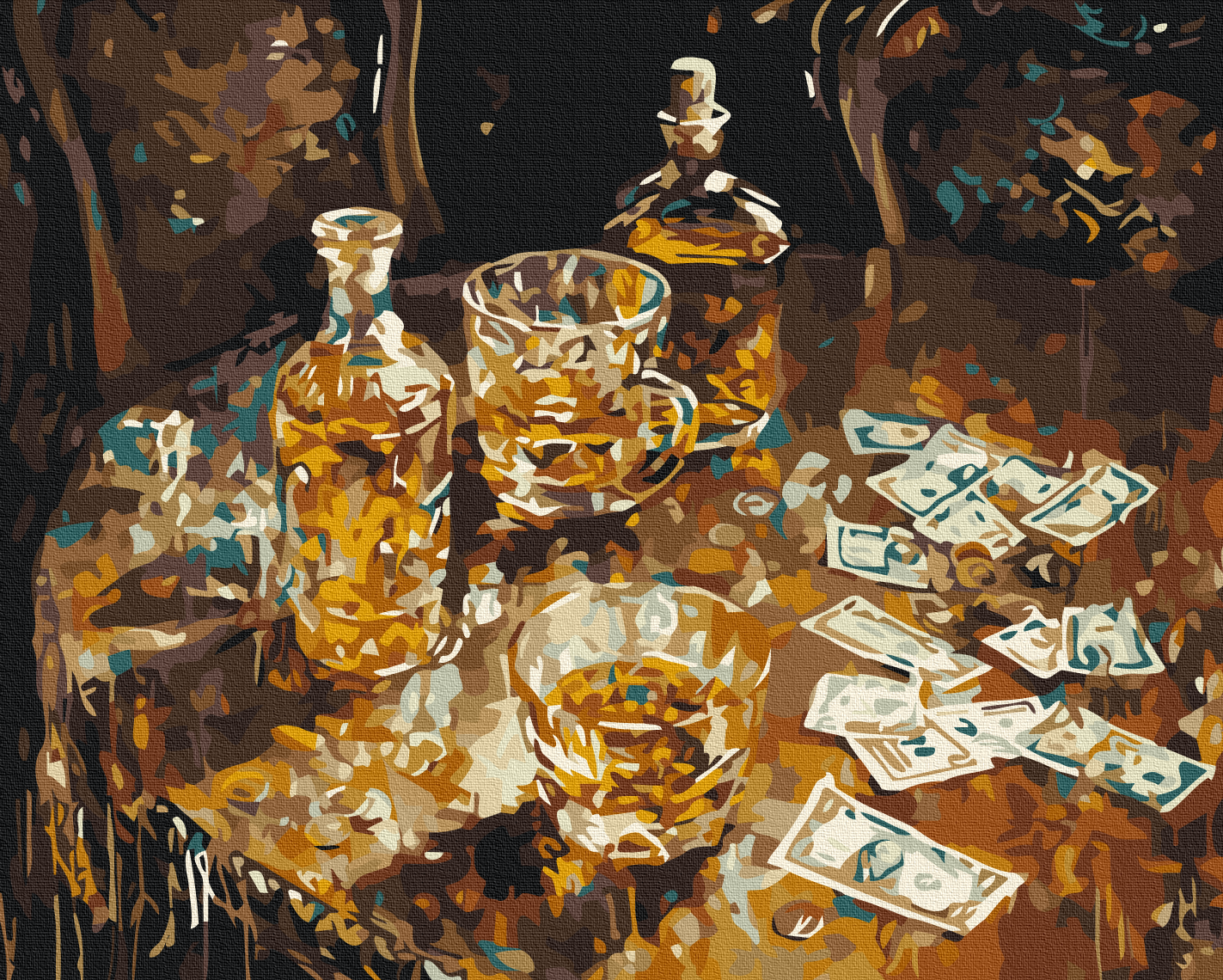 Painting by numbers Golden vacation (BS53980)