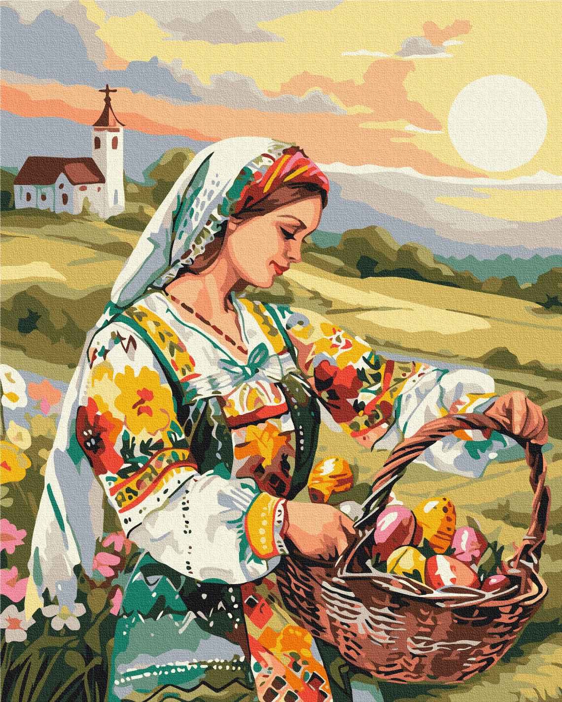 Painting by numbers Easter dawn (BS53945)