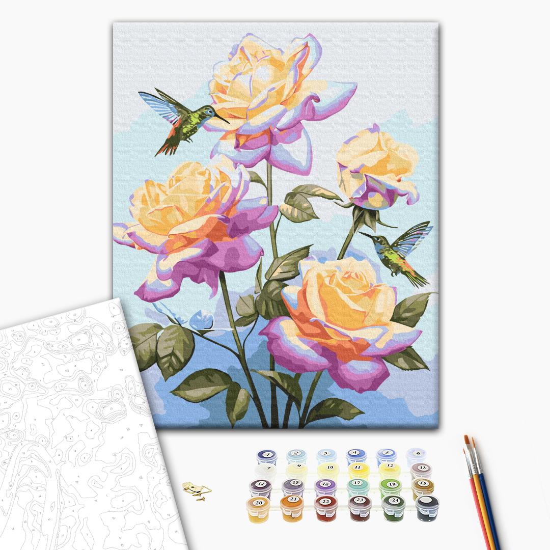 Painting by numbers Date among roses © Anna Steshenko (BS53914)