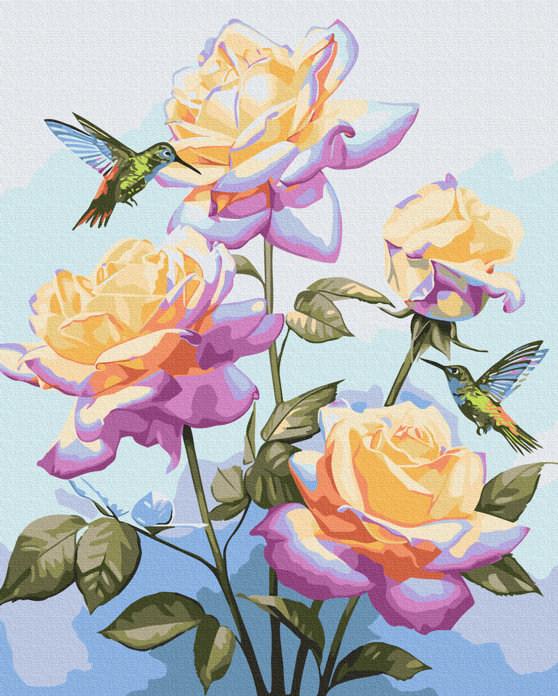 Painting by numbers Date among roses © Anna Steshenko (BS53914)
