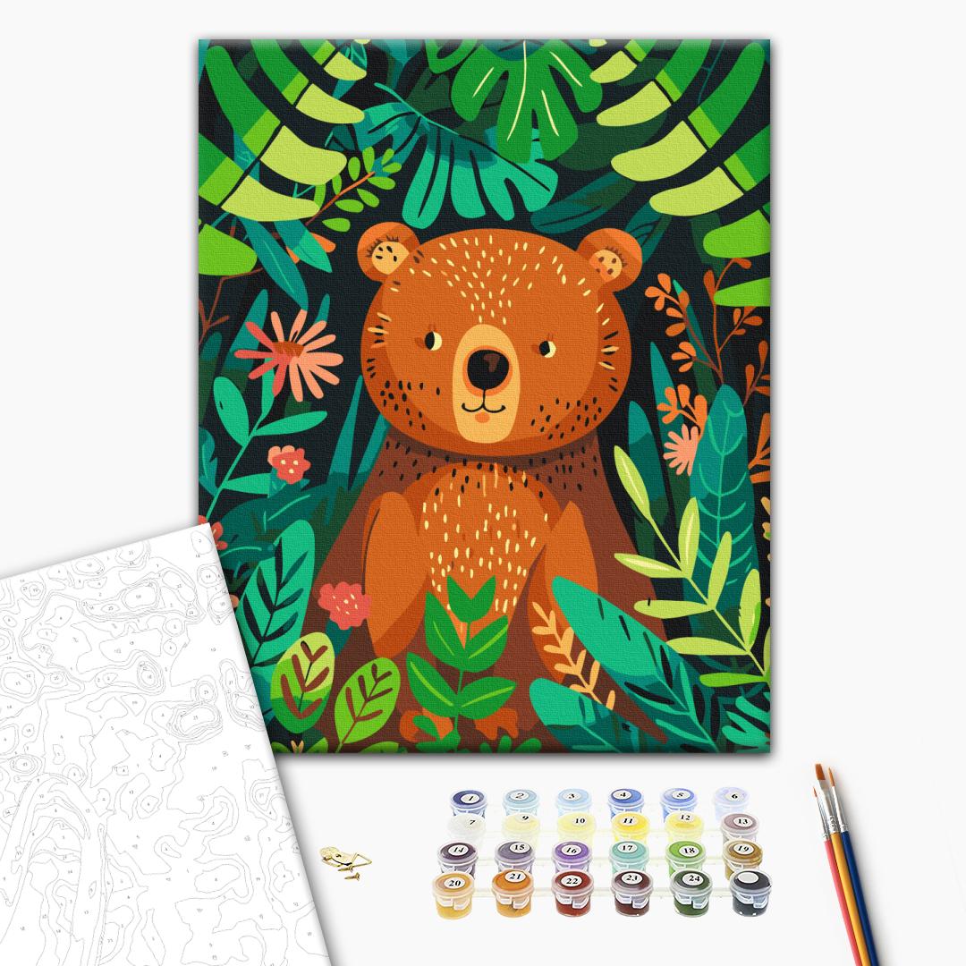 Painting by numbers A bear in the jungle (KBS0158)
