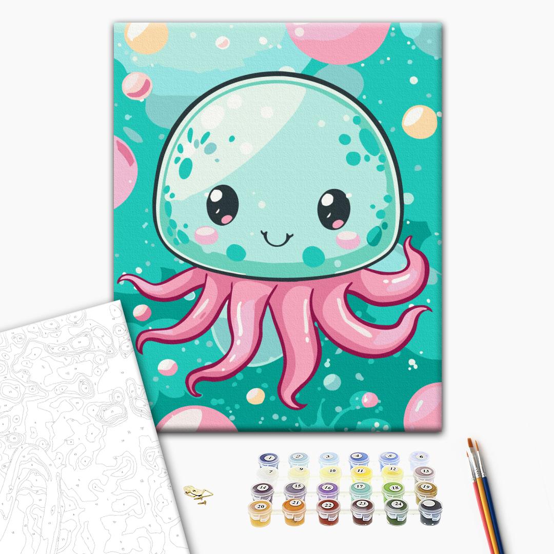 Painting by numbers Cheerful jellyfish (KBS0155)