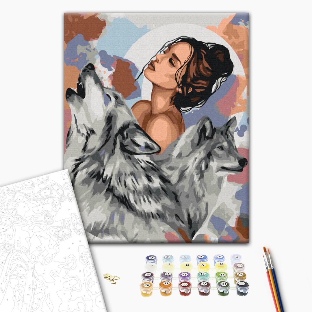 Painting by numbers She-wolves © Olga Bochulynska (RBS53906)
