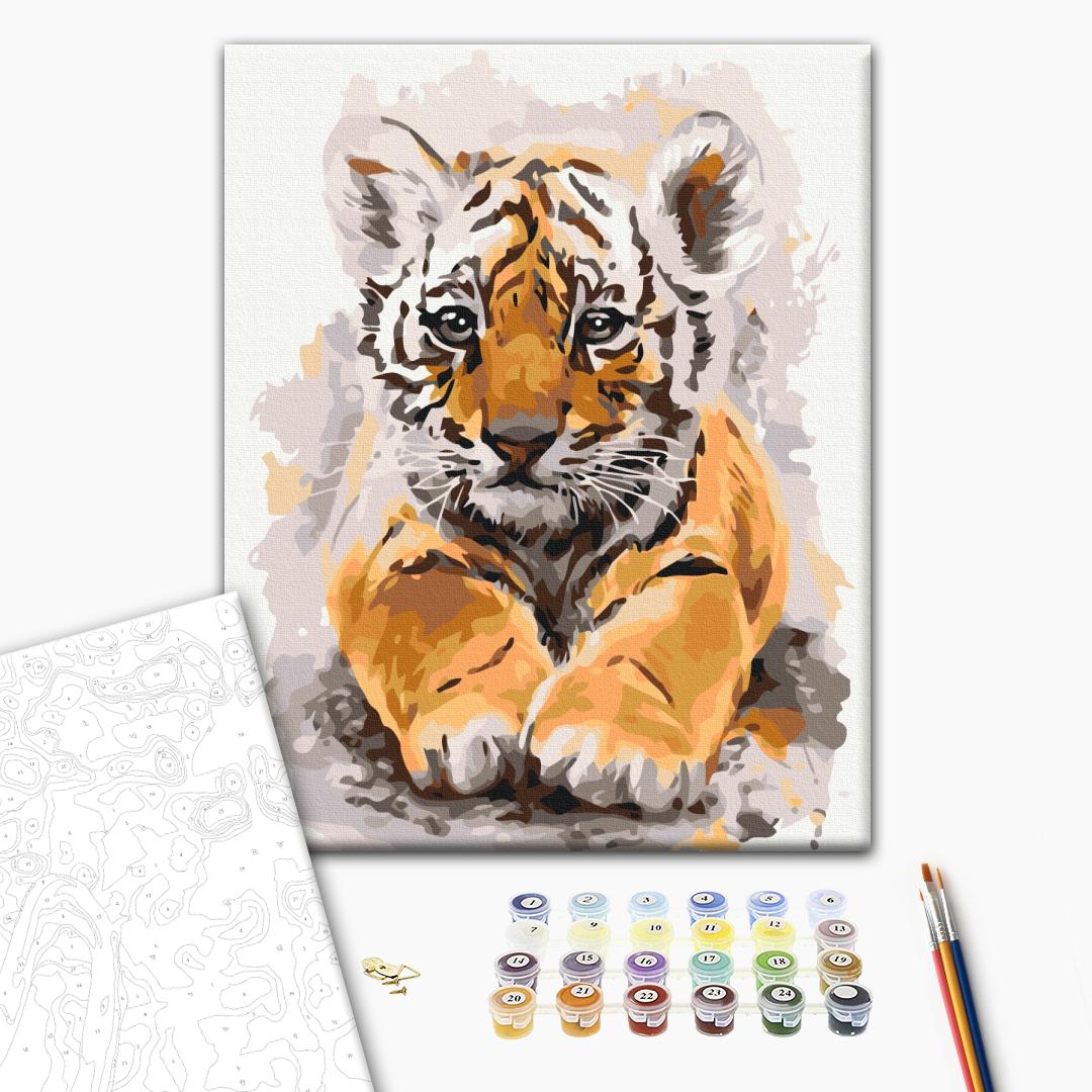 Painting by numbers Cute tiger (RBS24302)