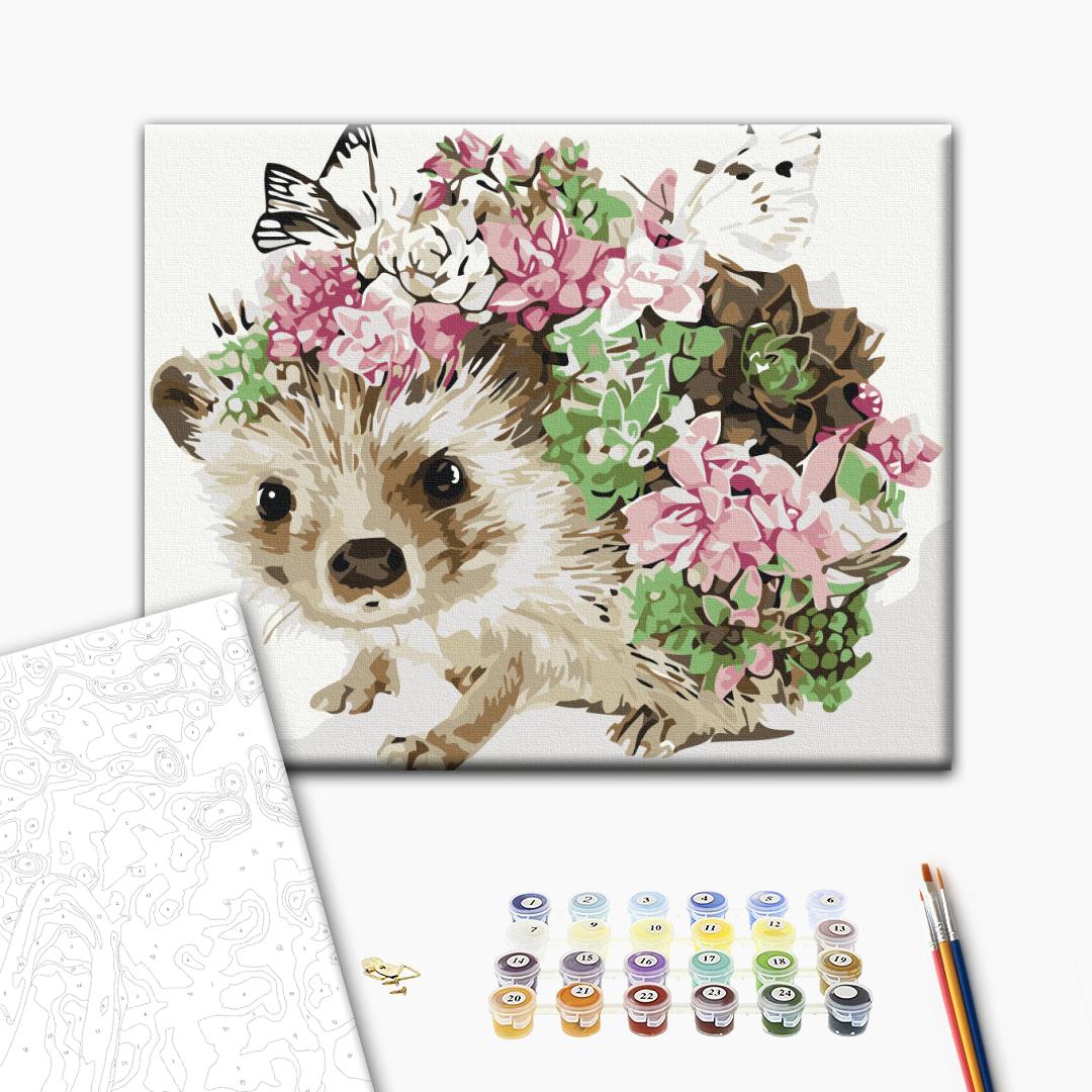 Painting by numbers Spring hedgehog (RBS52140)