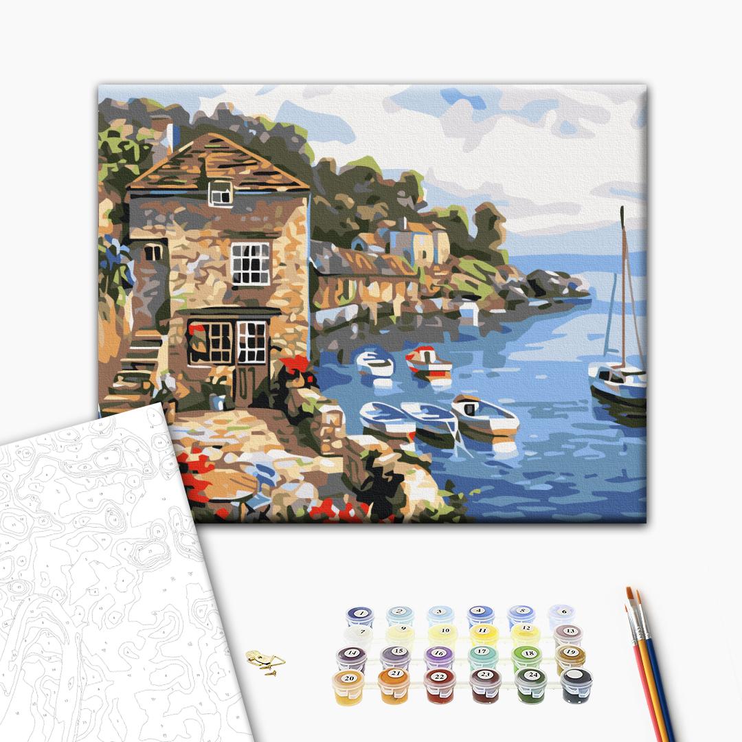 Painting by numbers Boats at sea (RBS296)
