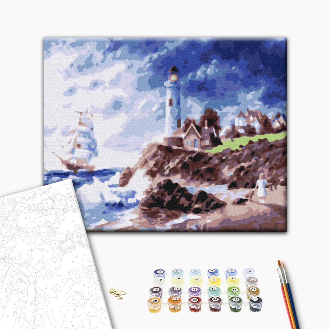 Painting by numbers Lighthouse on the island (RBS22601)
