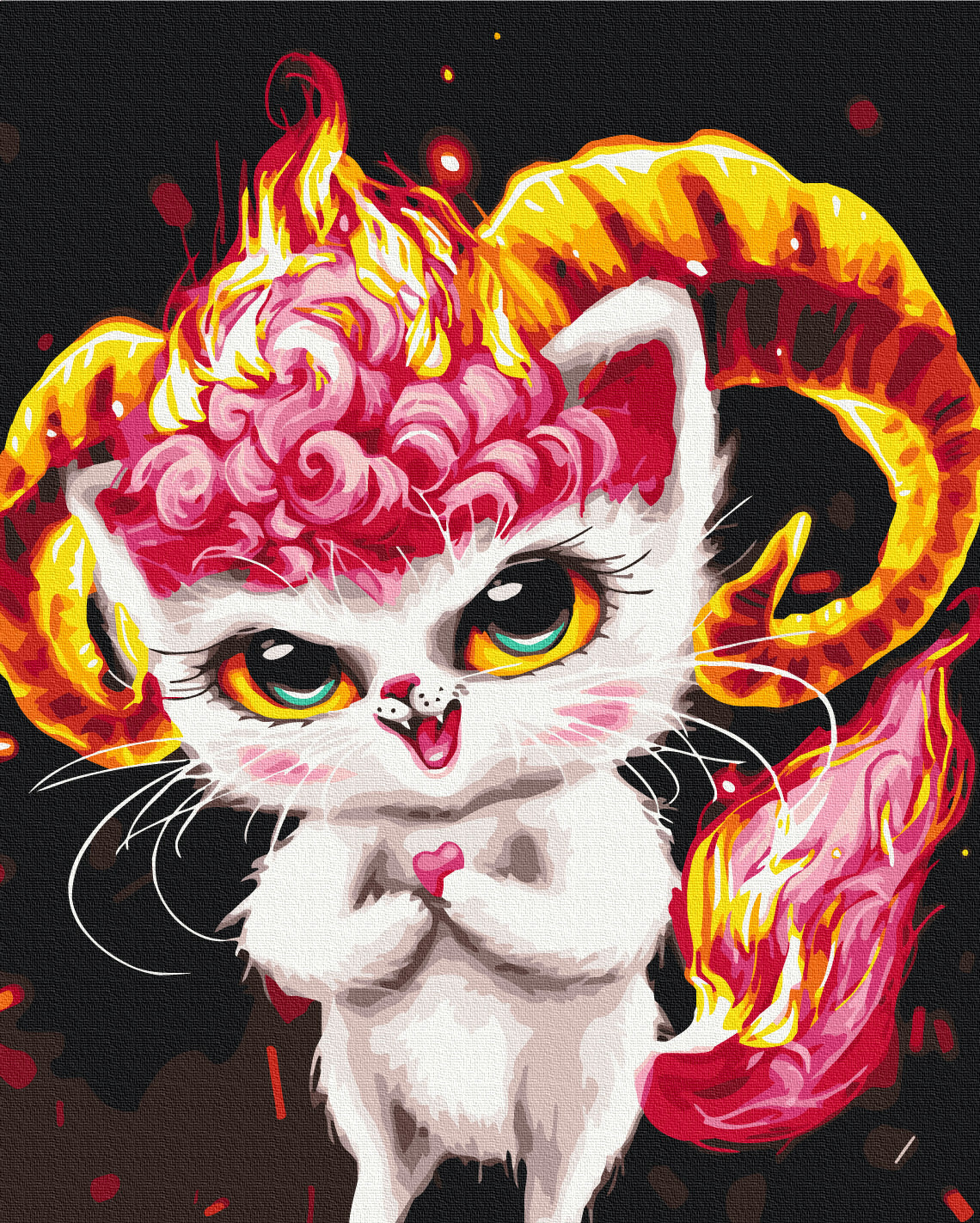 Painting by numbers Aries cat ©Marysha_art (BS53998)