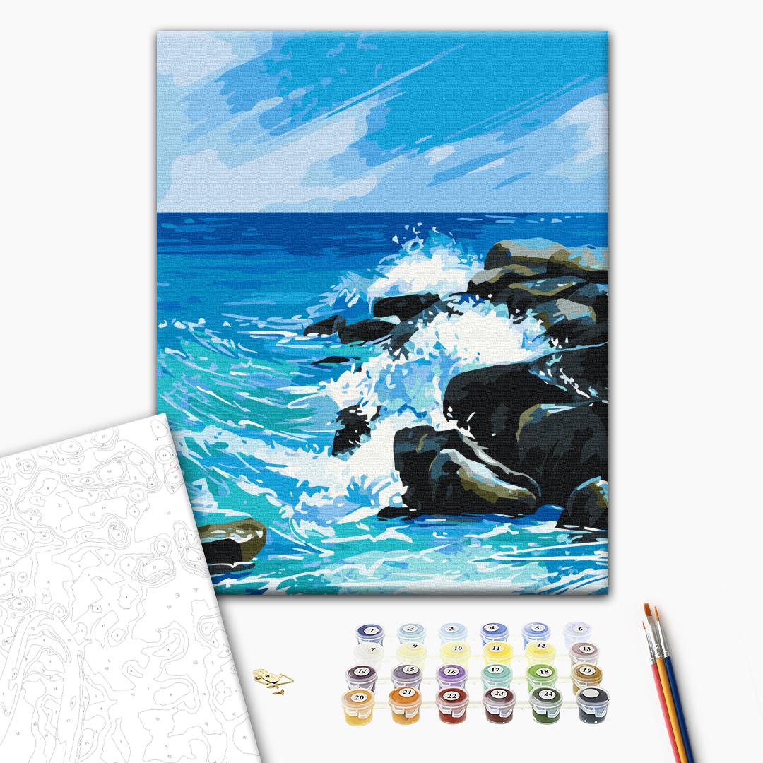 Painting by numbers Water shape © Hanna Rolinska (BS54003)