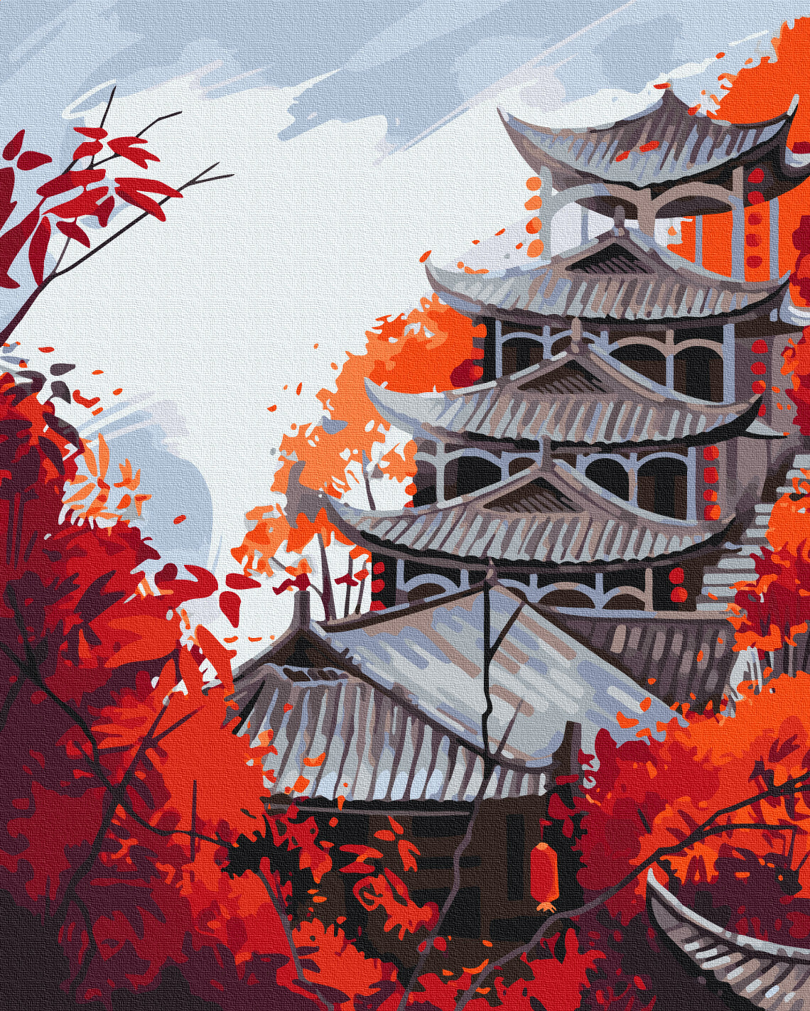Painting by numbers Temple © Hanna Rolinska (BS54002)