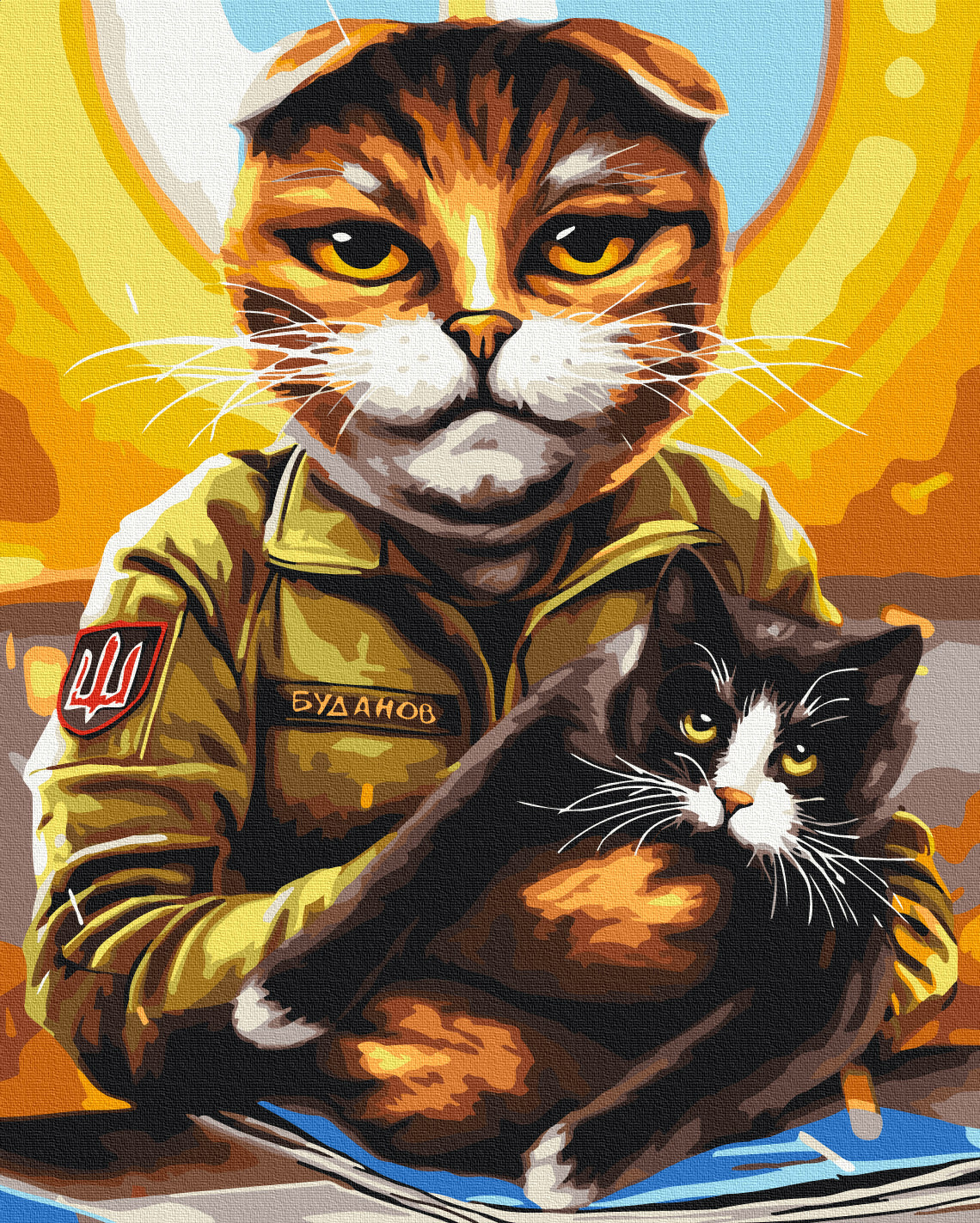 Painting by numbers A warlord cat © Marianna Pashchuk (BS54082)