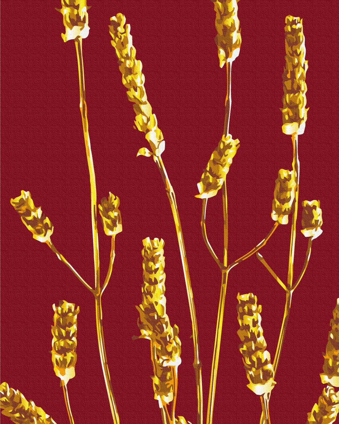 Painting by numbers Golden plant © Halyna Vitiuk (BS53993)