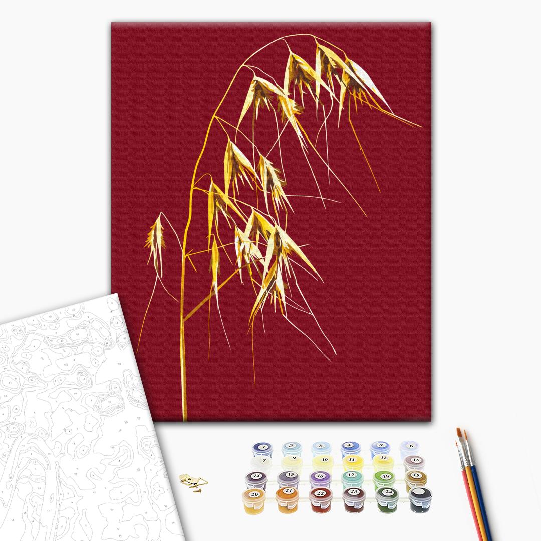 Painting by numbers Golden Wild Oats © Halyna Vitiuk (BS53994)