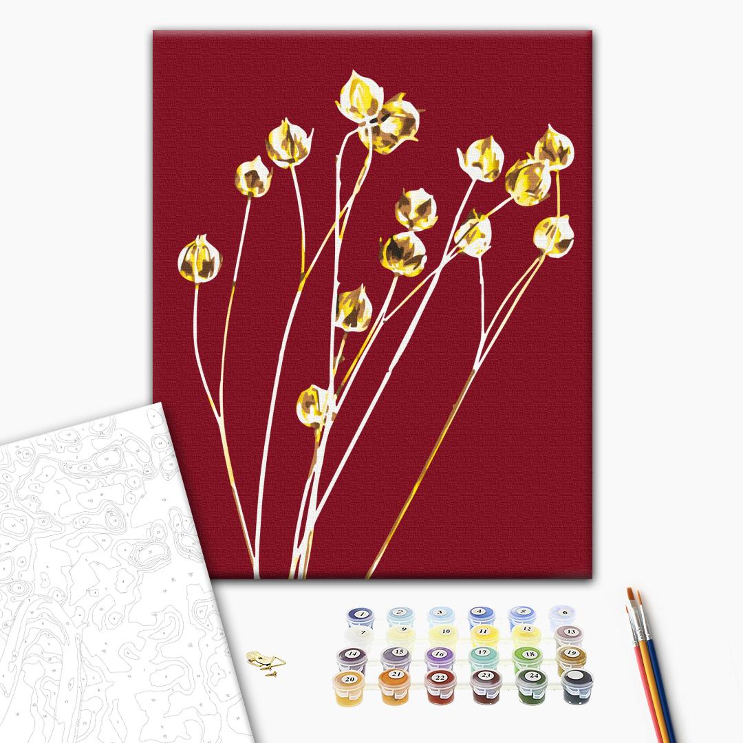 Painting by numbers Golden linen © Halyna Vitiuk (BS53991)