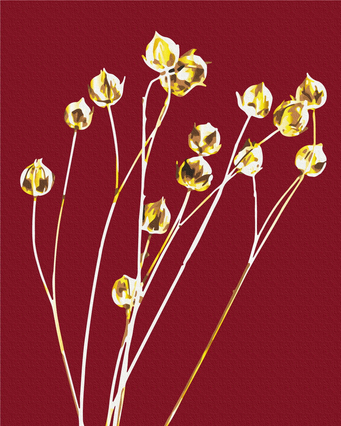 Painting by numbers Golden linen © Halyna Vitiuk (BS53991)