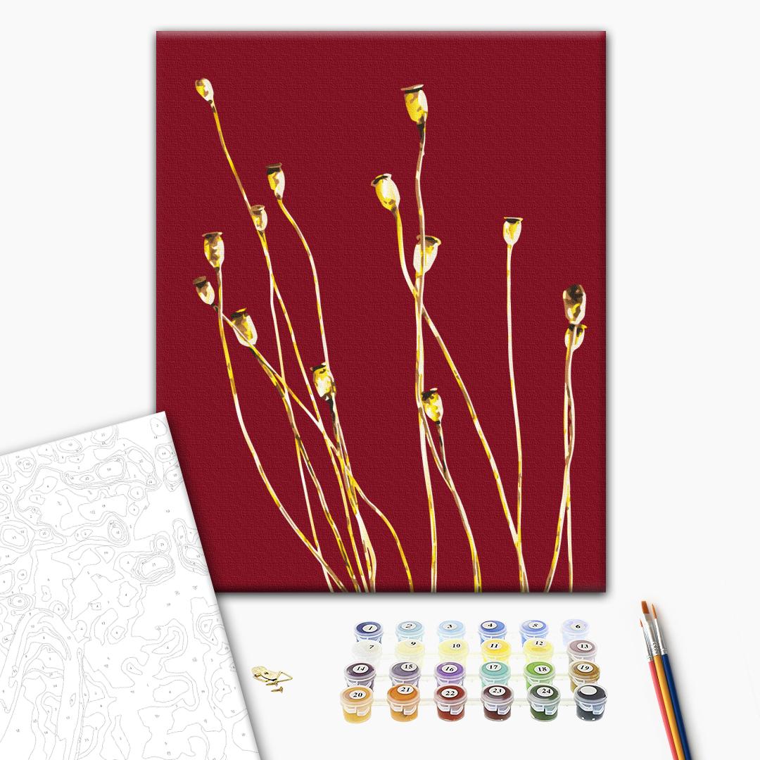 Painting by numbers Golden field poppies © Halyna Vitiuk (BS53990)