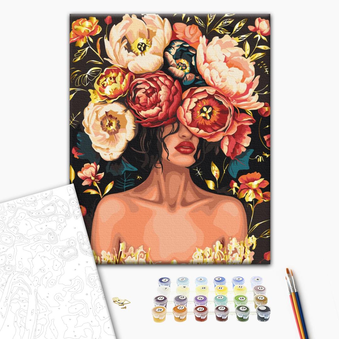 Painting by numbers A crown of petals (BS54014)